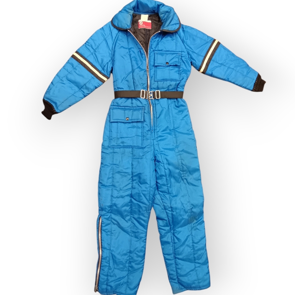 Vtg JCPenney Quilted Snowmobile Jumpsuit -  M/L